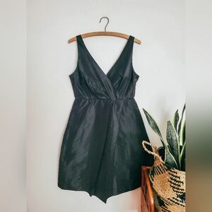 J. Crew pleated A-Line sleeveless silk dress